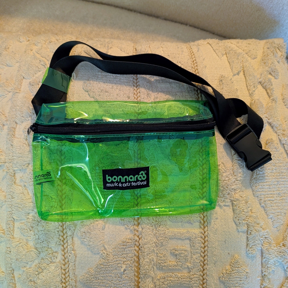 Green Transparent Belt Bag